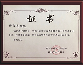 2016年12月广告协会副会长